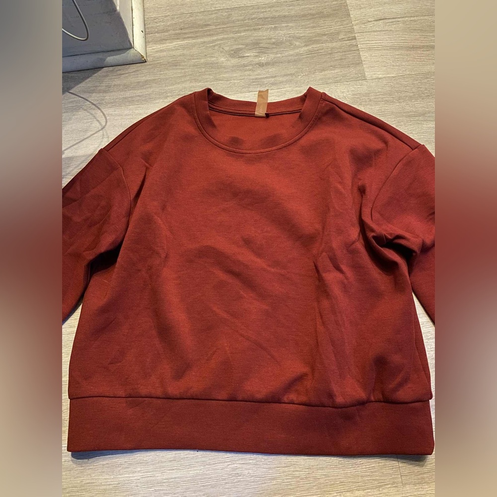 Rust Red Crewneck Sweatshirt